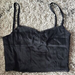 Zara Black Crop Top